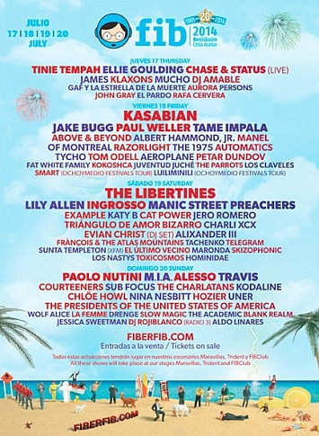 FIB Benicassim 2014 Benicàssim Poster - Line-Up & Bands
