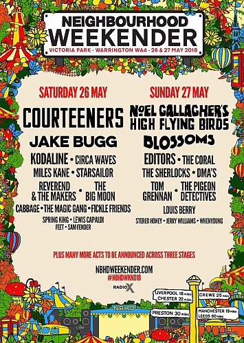 Neighbourhood Weekender 2018 Warrington Poster - Line-Up & Bands