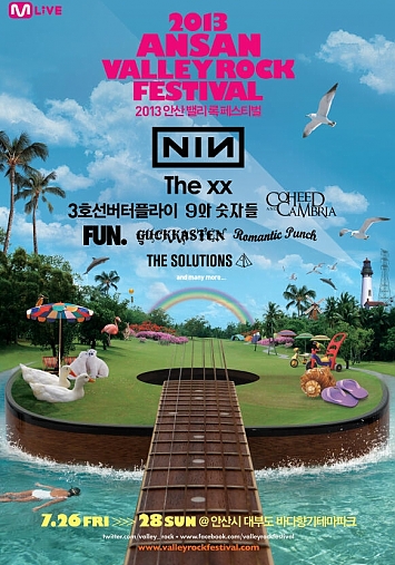 Ansan Valley Rock 2013 Ansan Poster - Line-Up & Bands