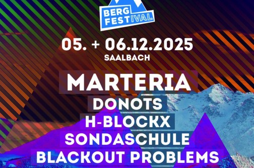 Marteria, Donots rocken am BERGFESTival 2025 beim Ski-Opening Saalbach