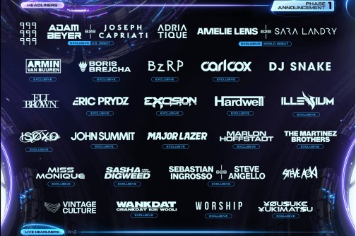 Ultra Music Festival Miami 2026 - Phase 1 Line-up ist da