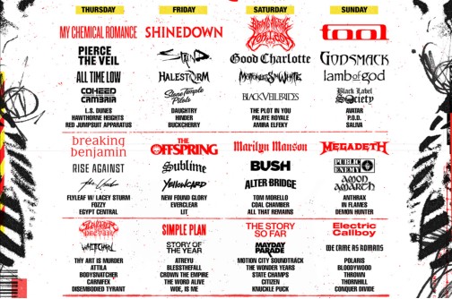 Sonic Temple 2026 präsentiert massives Line-up: Tool, Shinedown, My Chemical Romance, BMTH, Staind plus 140 mehr