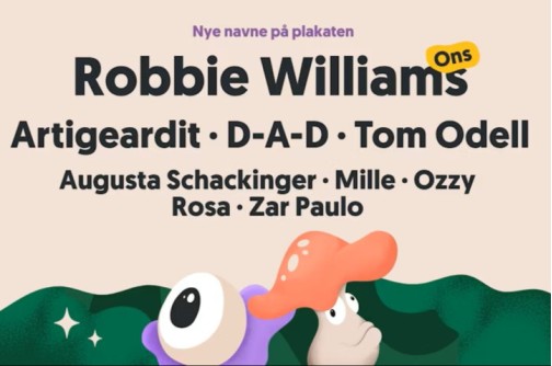 Robbie Williams und weitere Künstler fürs Smukfest 2026 bestätigt