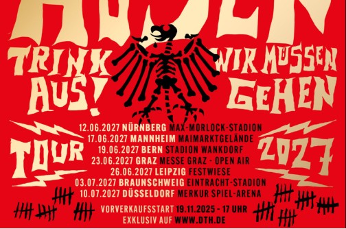 DIE TOTEN HOSEN 2027 live in der Messe Graz - Open Air