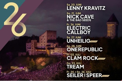 Lenny Kravitz European Tour: Konzert auf der Burg Clam im Juni 2026