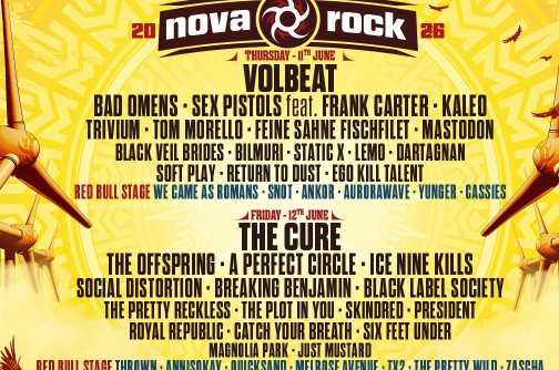 Nova Rock mit neuen Bands auf der Red Bull Stage