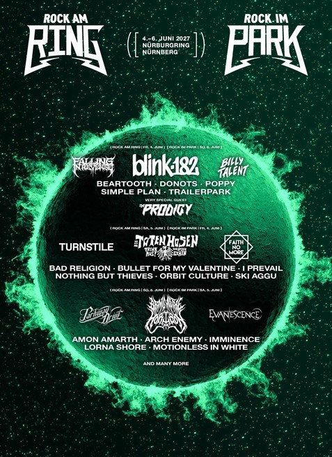 Poster Rock Am Ring Rock Im Park 2027, Bandwelle, Faith No More