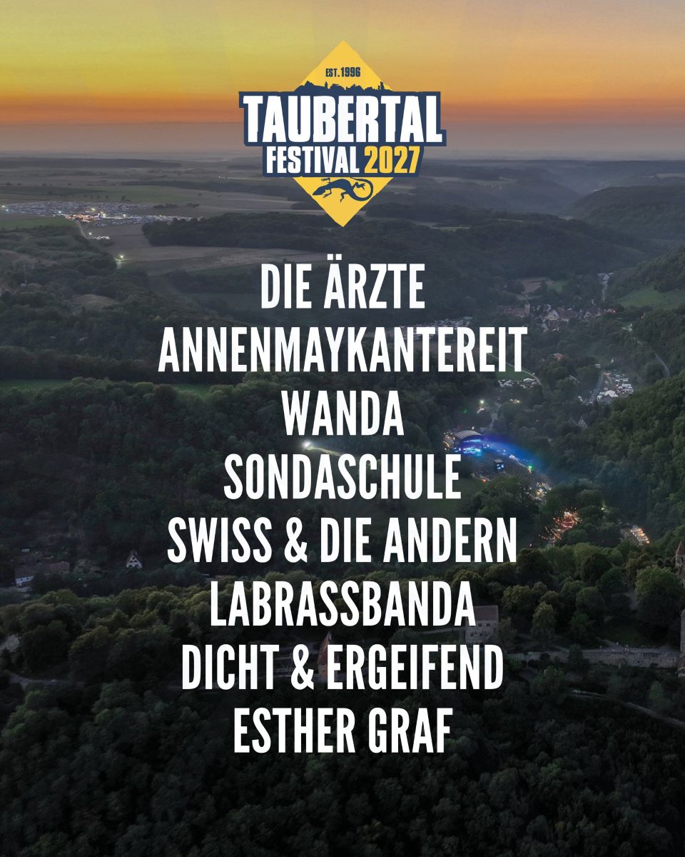 taubertal-2027-line-up-die &auml;rzte -bandposter