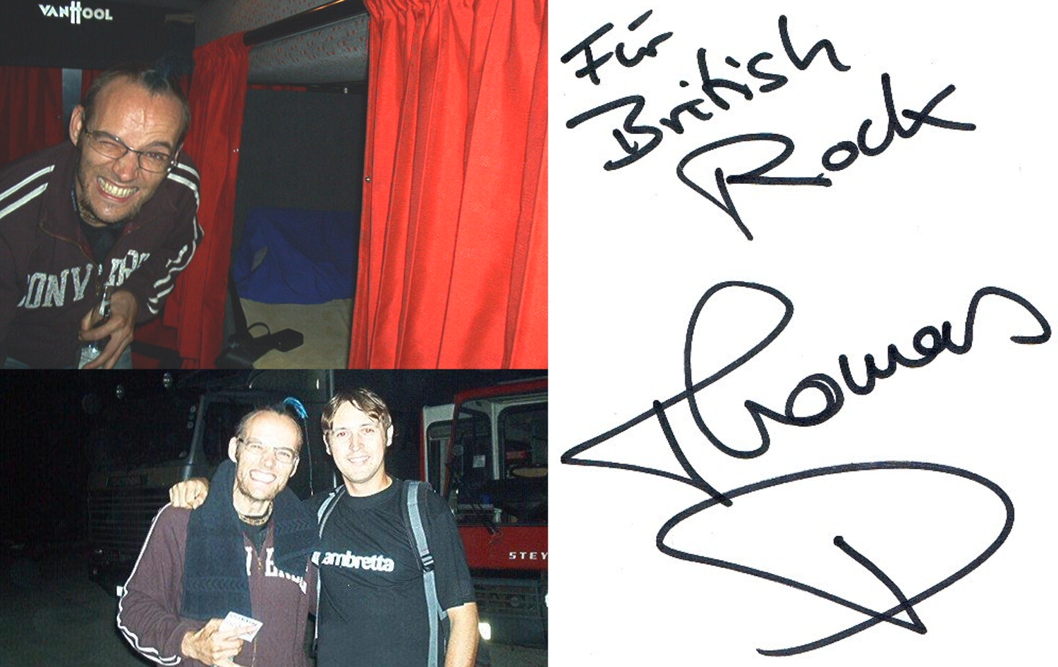 Tourbus Memories mit britishrock.cc - Fanta Vier Tourbus Thomas D