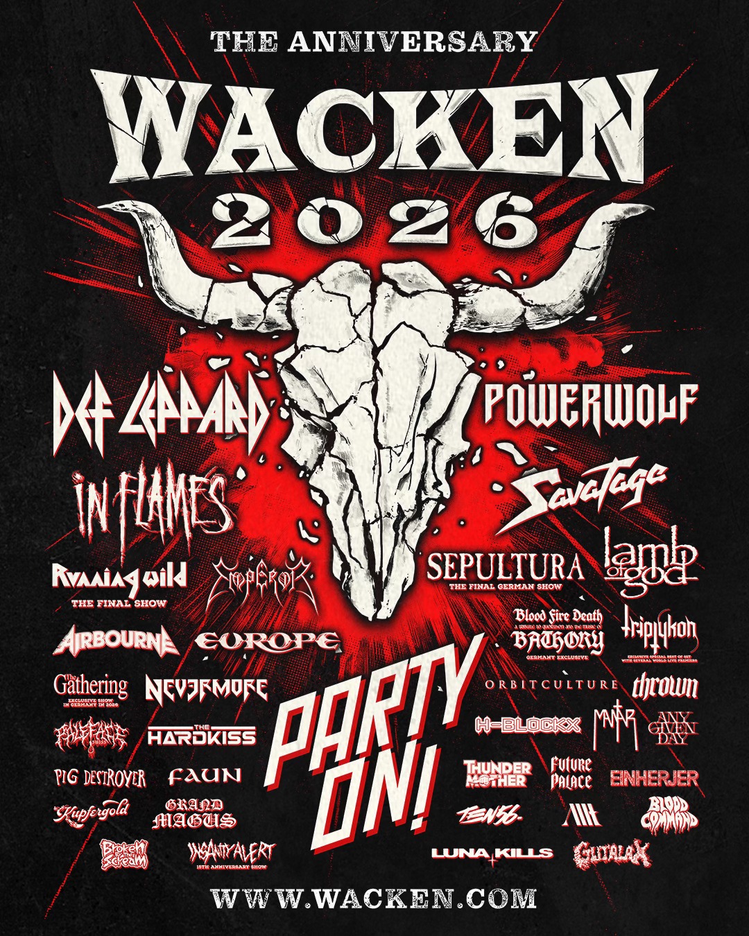 Wacken 2026 Lineup Bands Termin Tickets